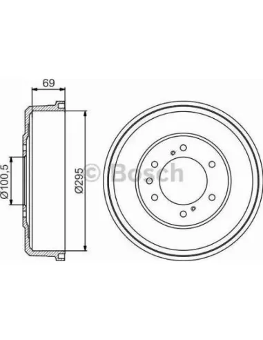 Tambor de freno Bosch 986477165