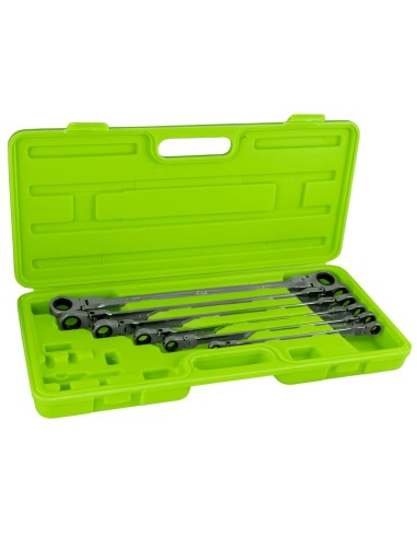 SET DE 6 LLAVES ARTICULADAS CON TRINQUETE EN MALETÍN