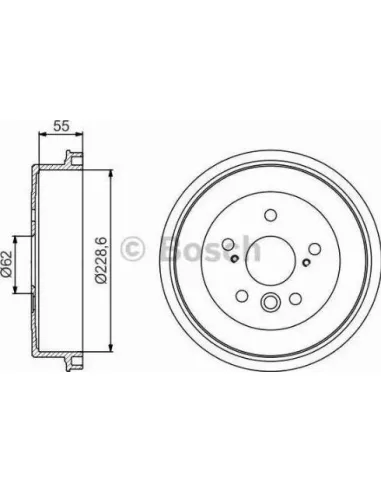 Tambor de freno Bosch 986477168