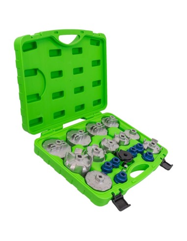 JUEGO DE EXTRACTORES PARA FILTROS DE ACEITE / 19PCS EN ALUMINIO