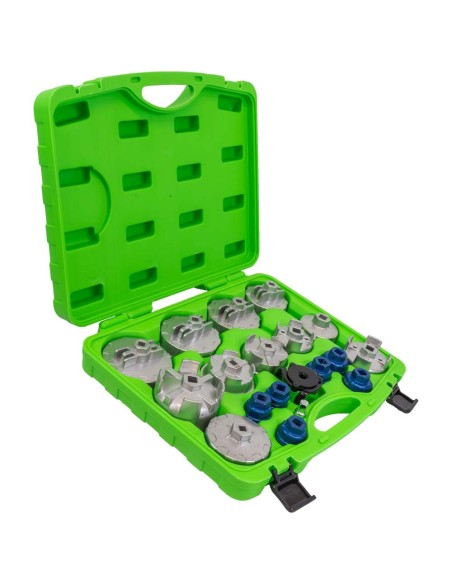 JUEGO DE EXTRACTORES PARA FILTROS DE ACEITE / 19PCS EN ALUMINIO