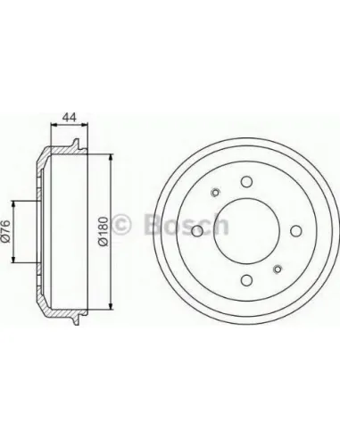 Tambor de freno Bosch 986477182