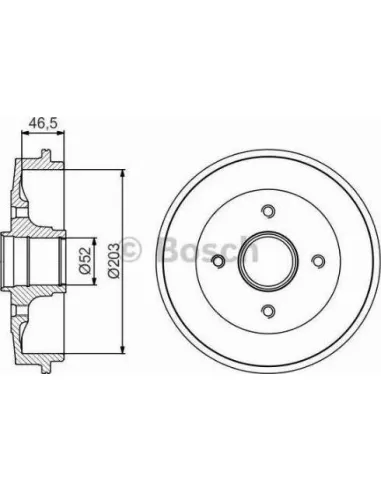 Tambor de freno Bosch 986477184
