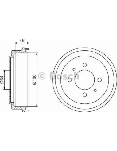Tambor de freno Bosch 986477186