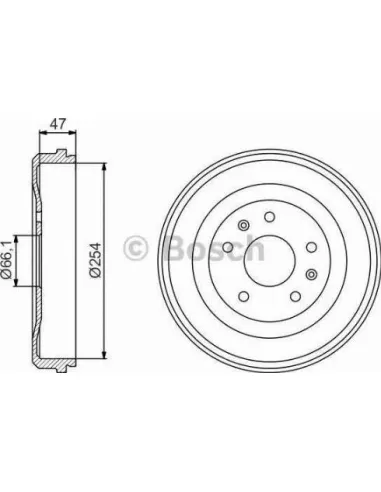 Tambor de freno Bosch 986477193