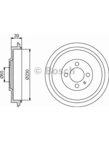 Tambor de freno Bosch 986477194
