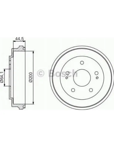 Tambor de freno Bosch 986477209