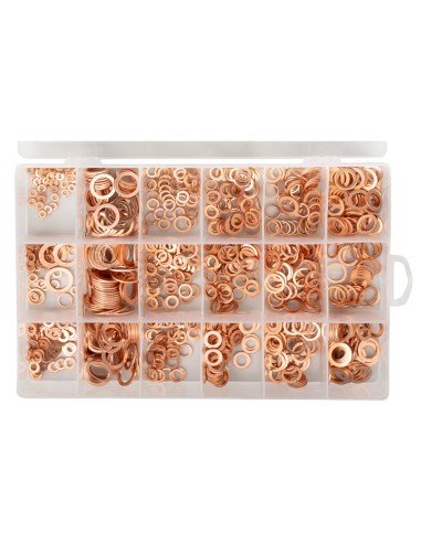 ESTUCHE DE ARANDELAS DE COBRE 900PCS