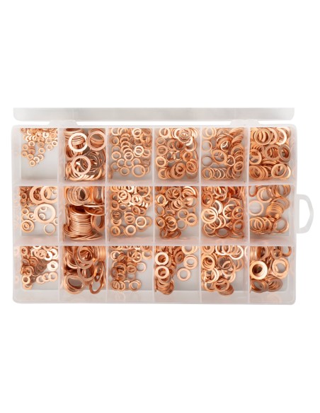 ESTUCHE DE ARANDELAS DE COBRE 900PCS