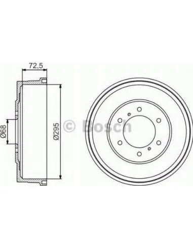 Tambor de freno Bosch 986477215