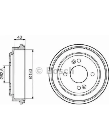 Tambor de freno Bosch 986477216