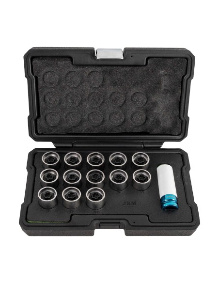 SET DE 14 LLAVES PARA TORNILLO DE BLOQUEO DE RUEDA BMW/MINI