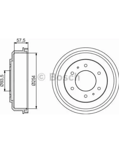 Tambor de freno Bosch 986477220