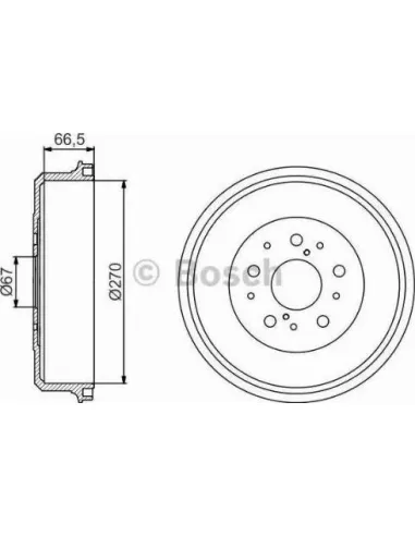 Tambor de freno Bosch 986477224