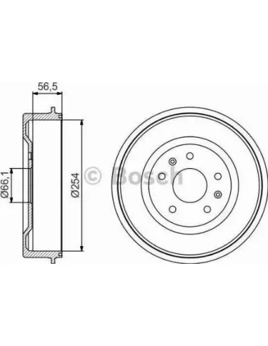 Tambor de freno Bosch 986477227