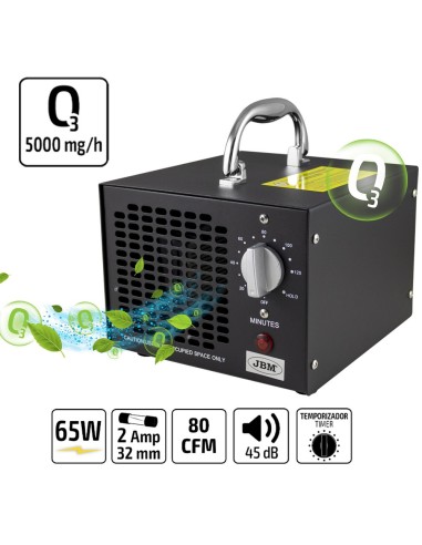 GENERADOR DE OZONO PORTÁTIL 5000MG/H (220V)