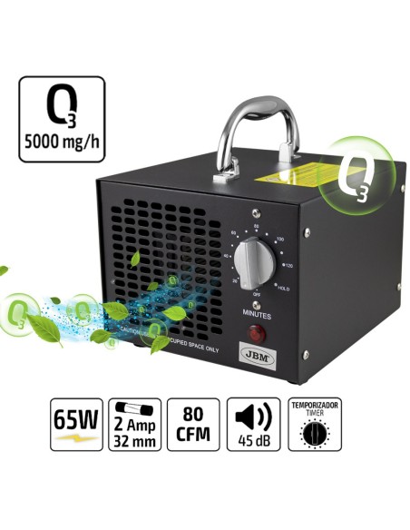 GENERADOR DE OZONO PORTÁTIL 5000MG/H (220V)