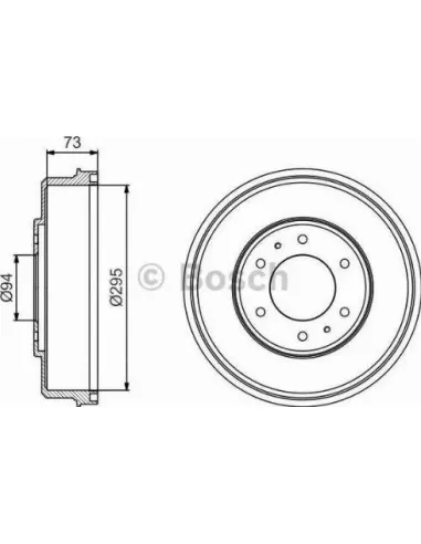 Tambor de freno Bosch 986477232