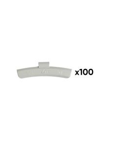 CAJA DE 100 CONTRAPESAS ZINC GRAPA 50GR. ESPECIAL LLANTA ALEACIÓN