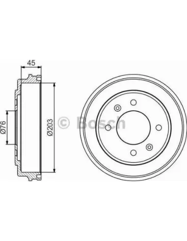 Tambor de freno Bosch 986477234