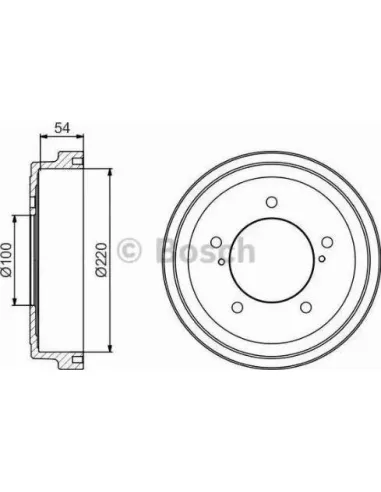 Tambor de freno Bosch 986477236