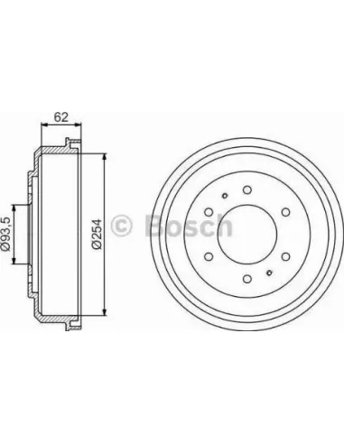 Tambor de freno Bosch 986477237