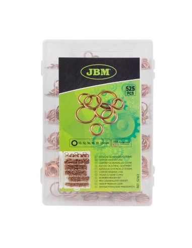 ESTUCHE DE ARANDELAS DE COBRE PARA TAPÓN DE CÁRTER 525PCS
