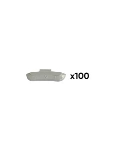CAJA DE 100 CONTRAPESAS ZINC GRAPA 45GR. ESPECIAL LLANTA UNIVERSAL