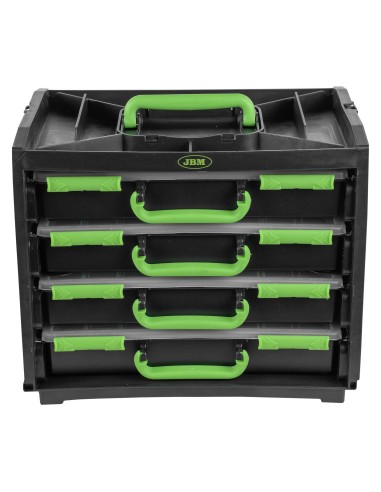 CAJA CON 4 MALETINES DE PLÁSTICO EXTRAÍBLES