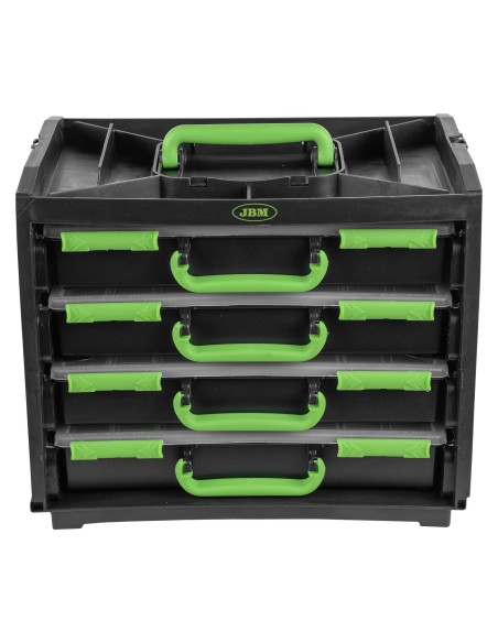 CAJA CON 4 MALETINES DE PLÁSTICO EXTRAÍBLES