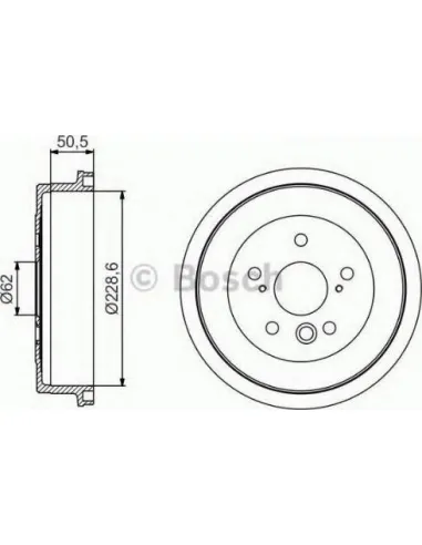 Tambor de freno Bosch 986477242