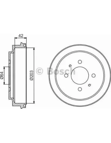 Tambor de freno Bosch 986477246