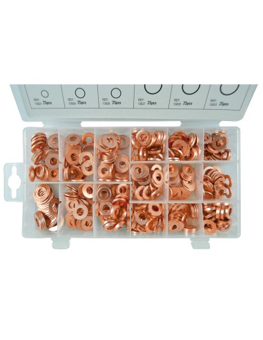 ESTUCHE DE ARANDELAS DE COBRE PARA INYECTORES 375PCS
