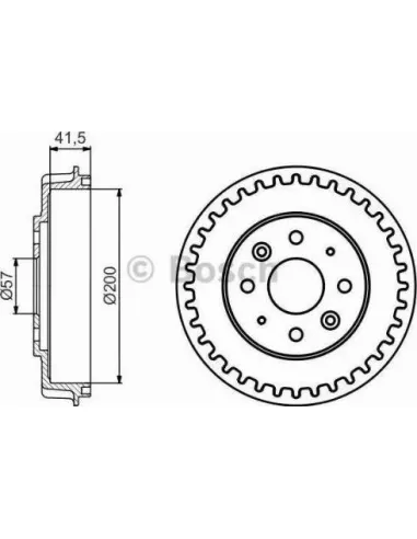 Tambor de freno Bosch 986477247