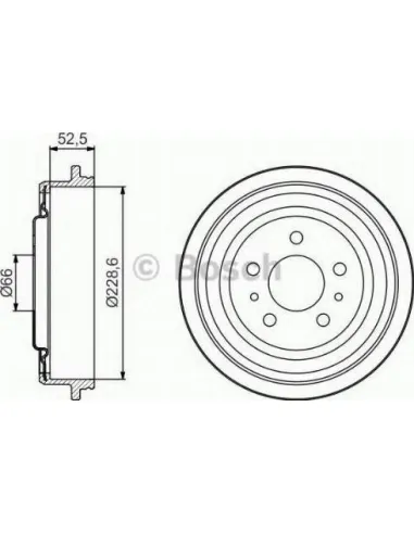 Tambor de freno Bosch 986477248