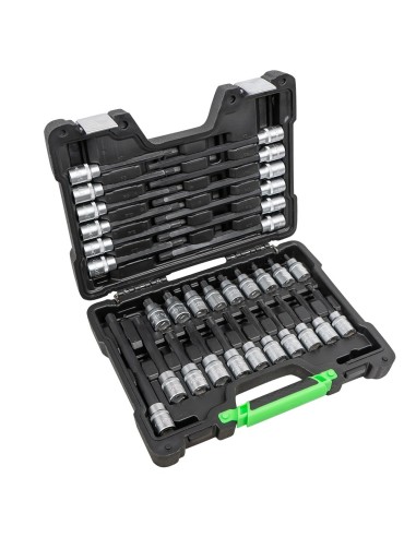 MALETÍN DE 32 PUNTAS DE 1/2" PARA TORNILLOS RIBE