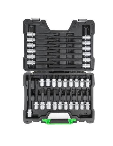 MALETÍN DE 32 PUNTAS DE 1/2" PARA TORNILLOS RIBE