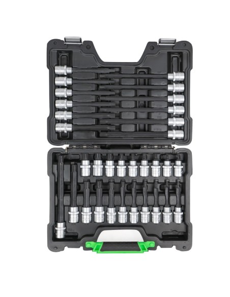 MALETÍN DE 32 PUNTAS DE 1/2" PARA TORNILLOS RIBE