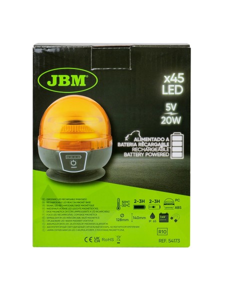 GIROFARO LED RECARGABLE IMANTADO