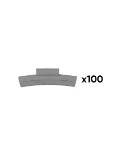 CAJA DE 100 CONTRAPESAS ZINC GRAPA 40GR. ESPECIAL LLANTA ALEACIÓN