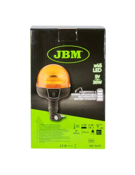 GIROFARO LED RECARGABLE BASE FLEXIBLE