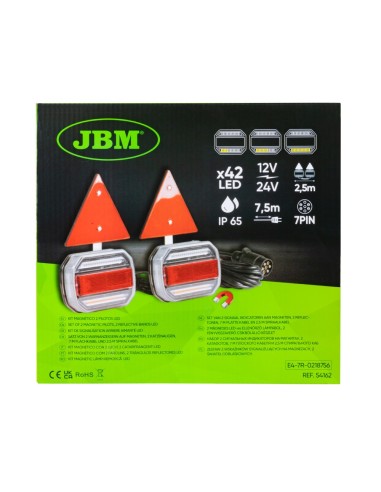 KIT MAGNÉTICO CON 2 PILOTOS LED Y 2 CATAREFLECTANTES