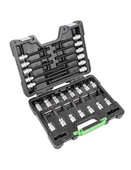 MALETÍN DE 26 PUNTAS DE 1/2" PARA TORNILLOS DE 12 CANTOS