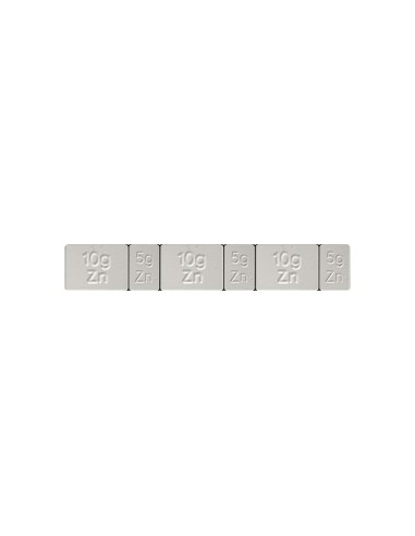 CAJA DE 100 CONTRAPESAS AUTOADHESIVAS DE ZINC - 45GR.
