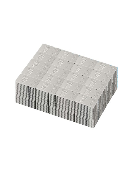 CAJA DE 100 CONTRAPESAS AUTOADHESIVAS DE ZINC - 45GR.
