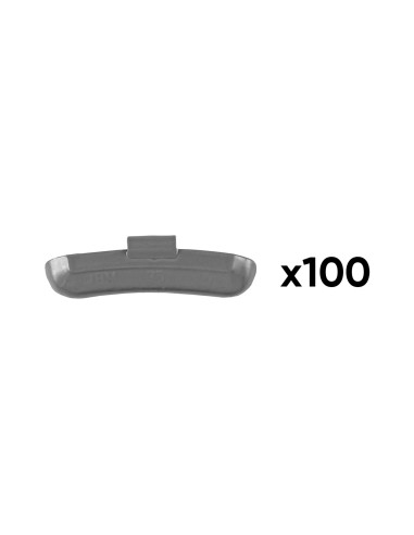 CAJA DE 100 CONTRAPESAS ZINC GRAPA 35GR. ESPECIAL LLANTA UNIVERSAL