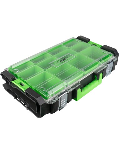 CAJA PARA HERRAMIENTAS APILABLE CON 12 COMPARTIMENTOS