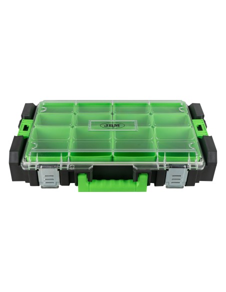 CAJA PARA HERRAMIENTAS APILABLE CON 12 COMPARTIMENTOS