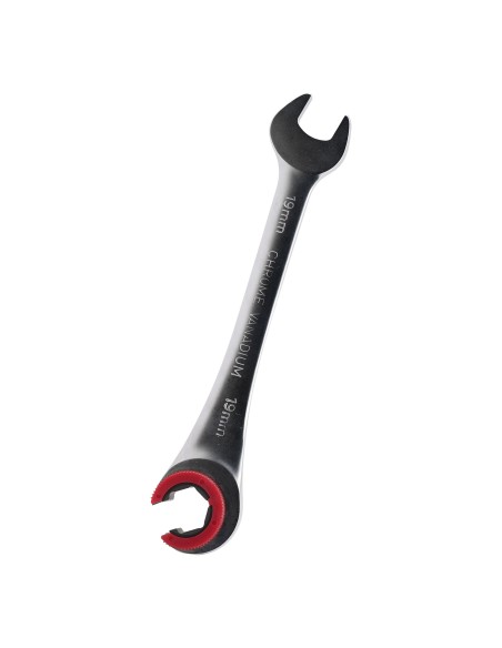 LLAVE DE TRINQUETE CON CABEZAL ABIERTO DE 19MM