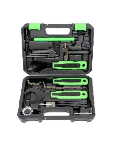 ESTUCHE DE HERRAMIENTAS PARA REPARACIÓN DE BICICLETA 20 PCS